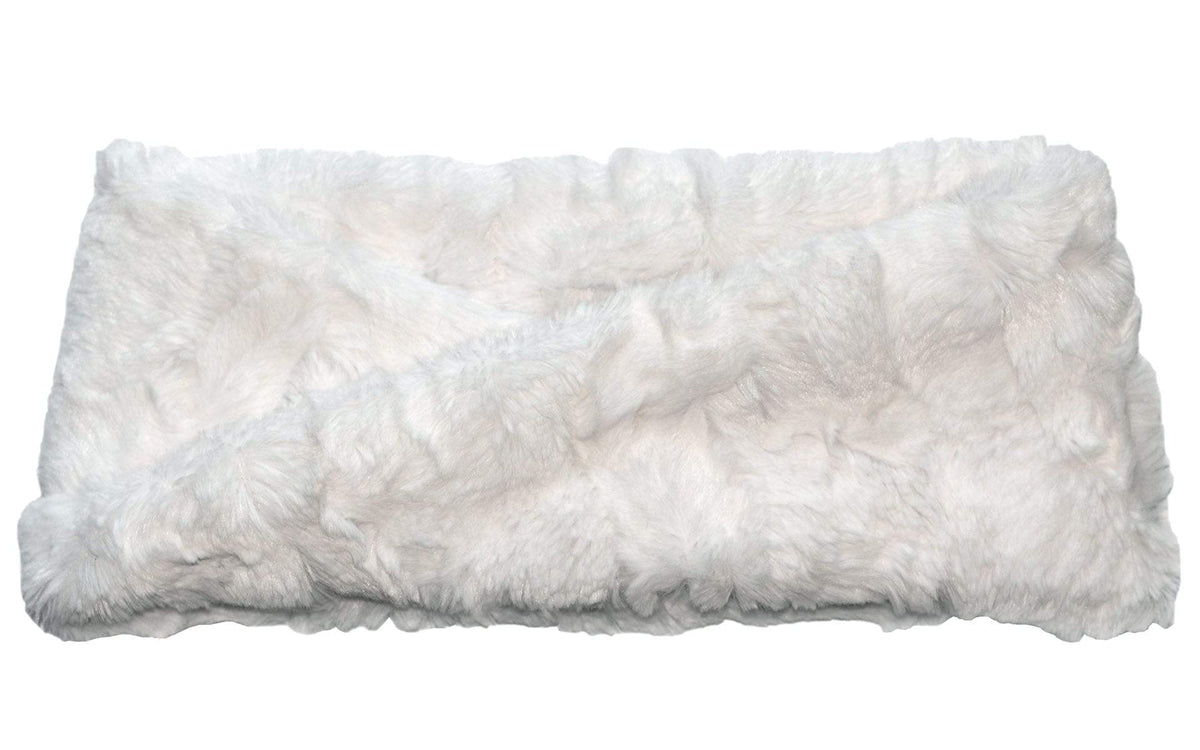 Women's Headband in Cuddly Faux Fur in Ivory - Handmade in Seattle WA USA