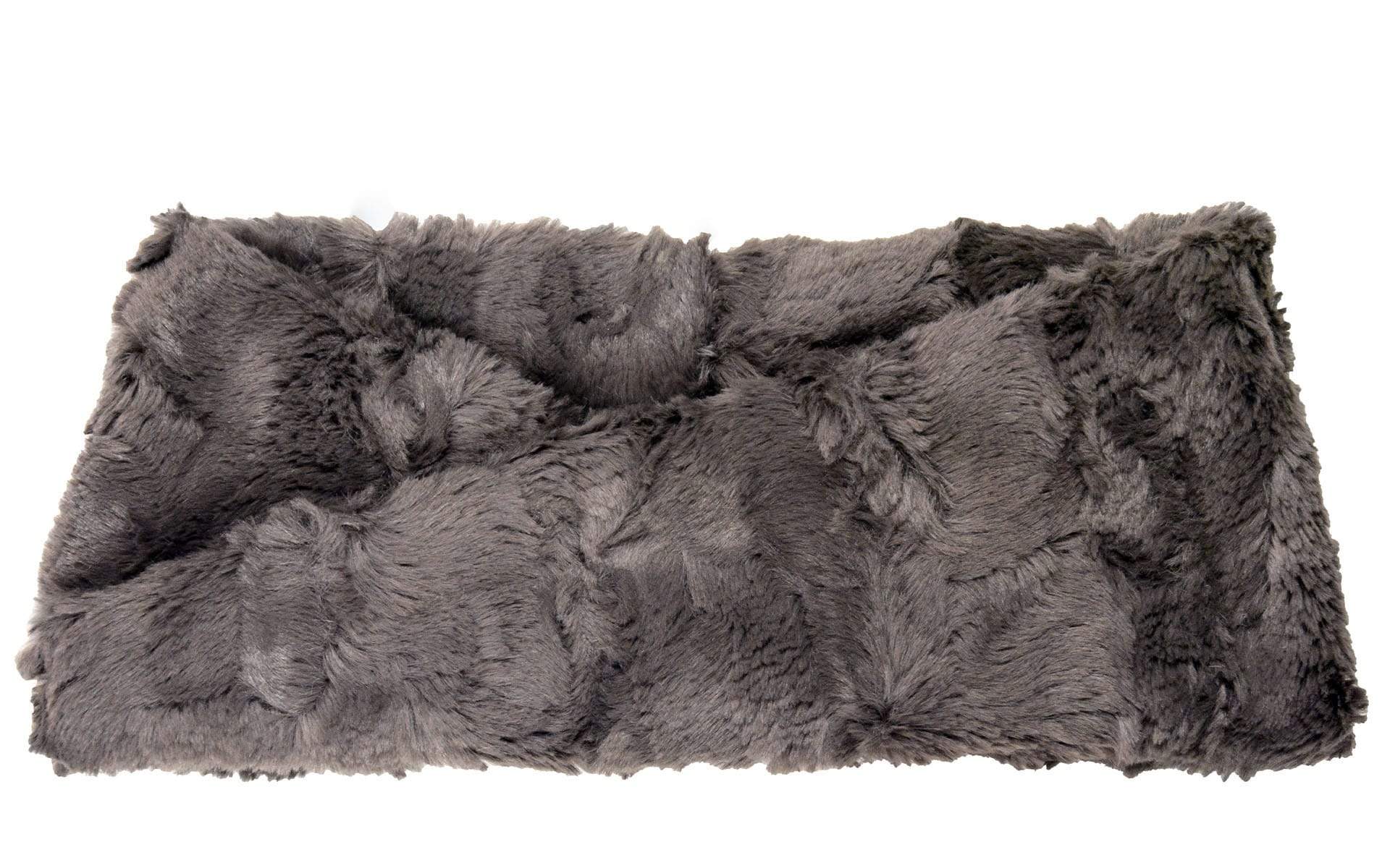 Women's Headband in Cuddly Faux Fur in Gray - Handmade in Seattle WA USA
