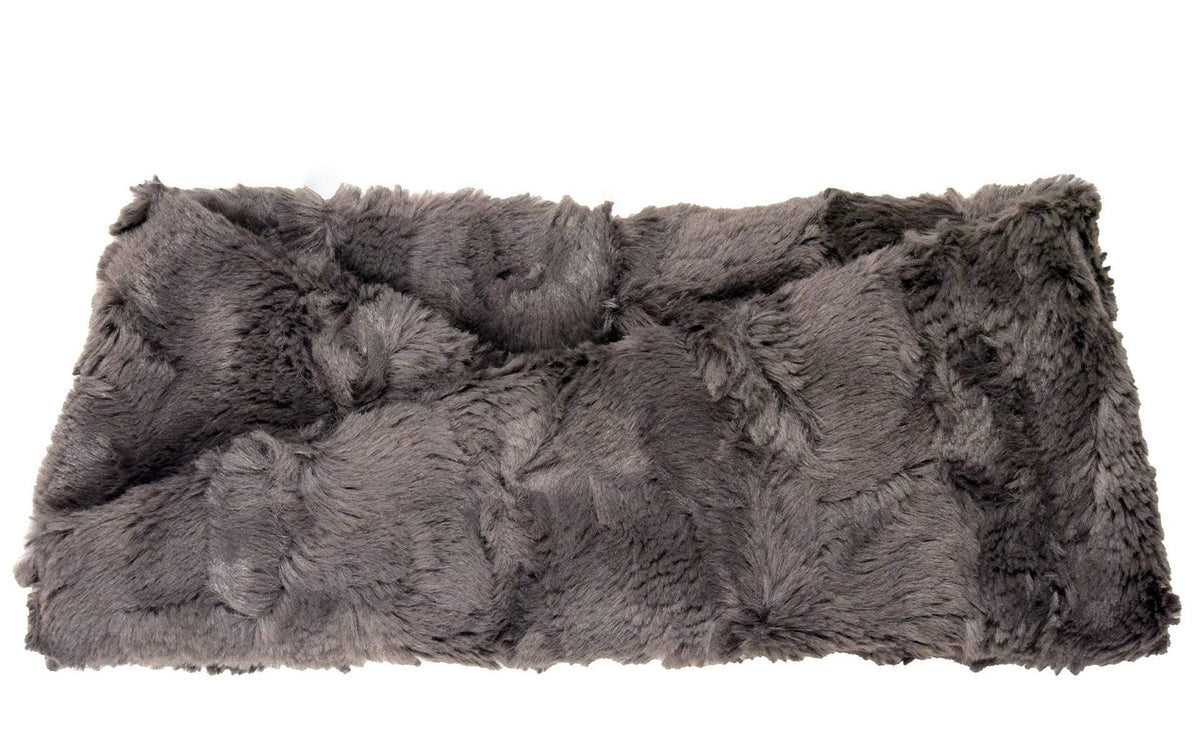 Women's Headband in Cuddly Faux Fur in Gray - Handmade in Seattle WA USA