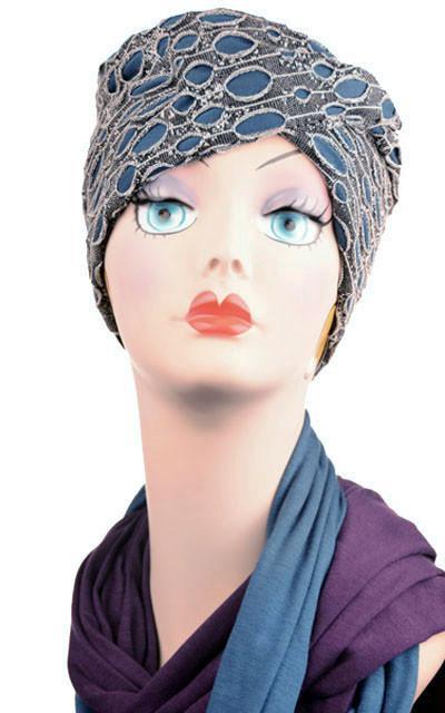Product shot of Headband lunar landing with Blue Moon | Handmade by Pandemonium Millinery Seattle, WA USA