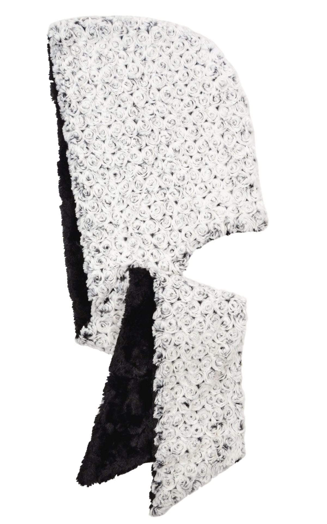 Pandemonium Millinery Hoody Scarf - Rosebud Faux Fur with Cuddly Fur Scarves
