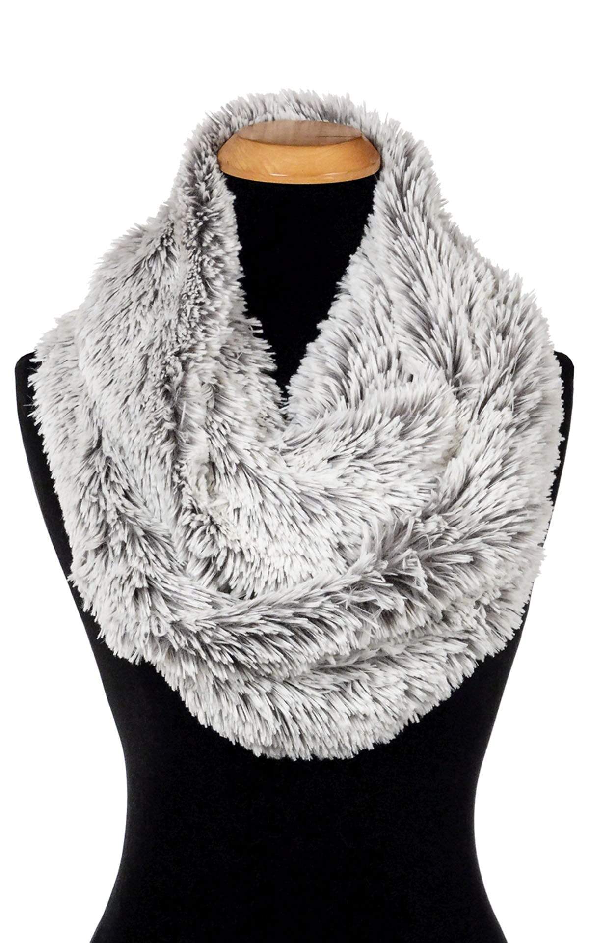 Pandemonium Millinery Infinity Scarf - Fox Faux Fur Pearl Fox Scarves