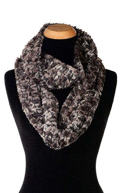 Infinity Scarf - Luxury Faux Fur in Calico