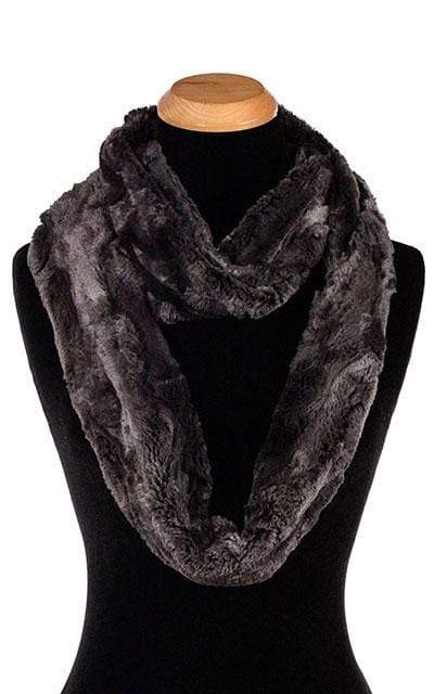 Luxury Faux Fur In Espresso Bean Infinity Scarf