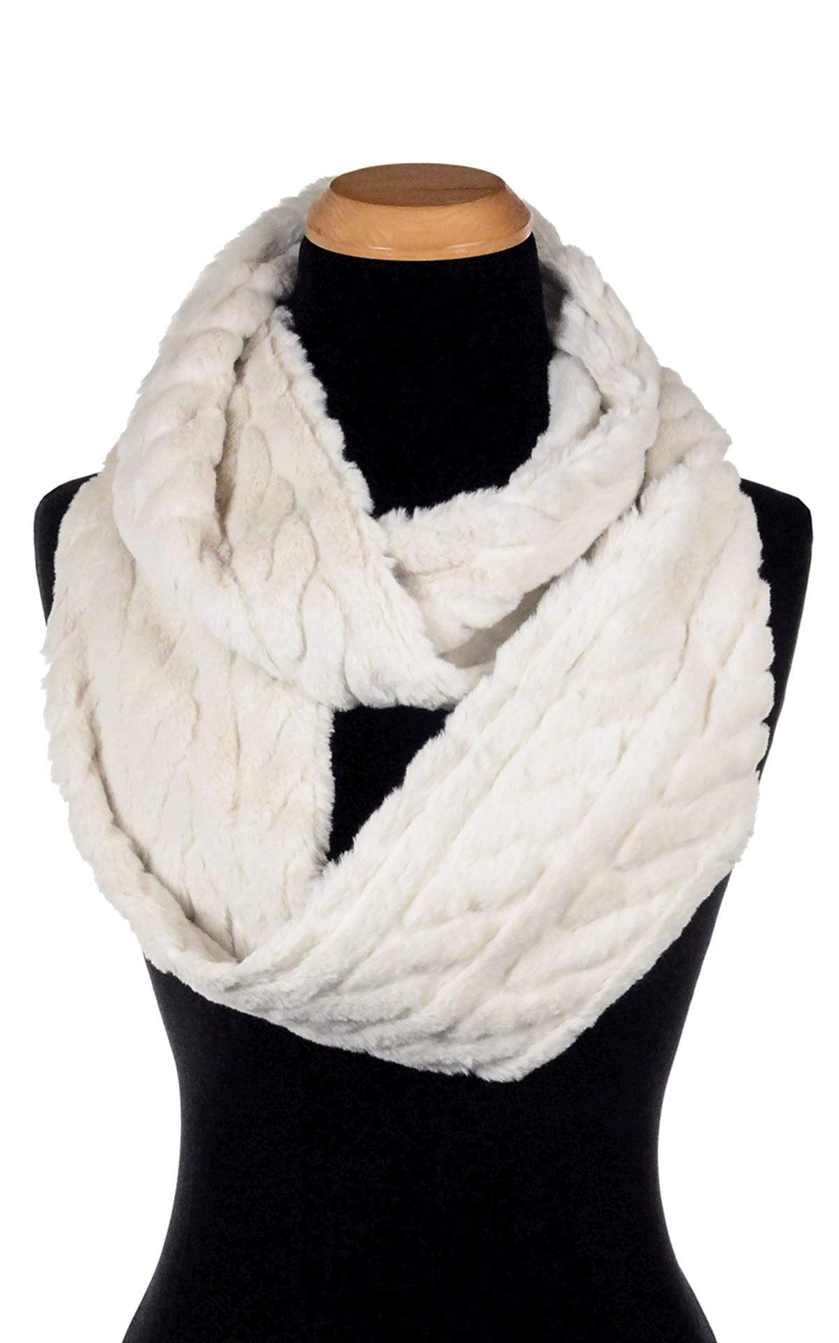 Infinity Scarf - Luxury Faux Fur in Marshmallow Twist (Sold Out!)