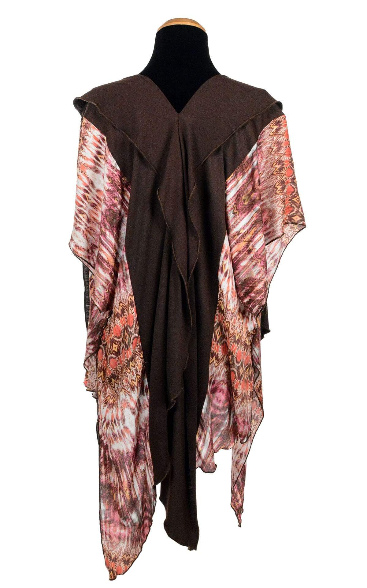 Kaftan Cover Up Back View - Pink Dream with Terra Jersey Knit Apparel | Handmade by Pandemonium Millinery