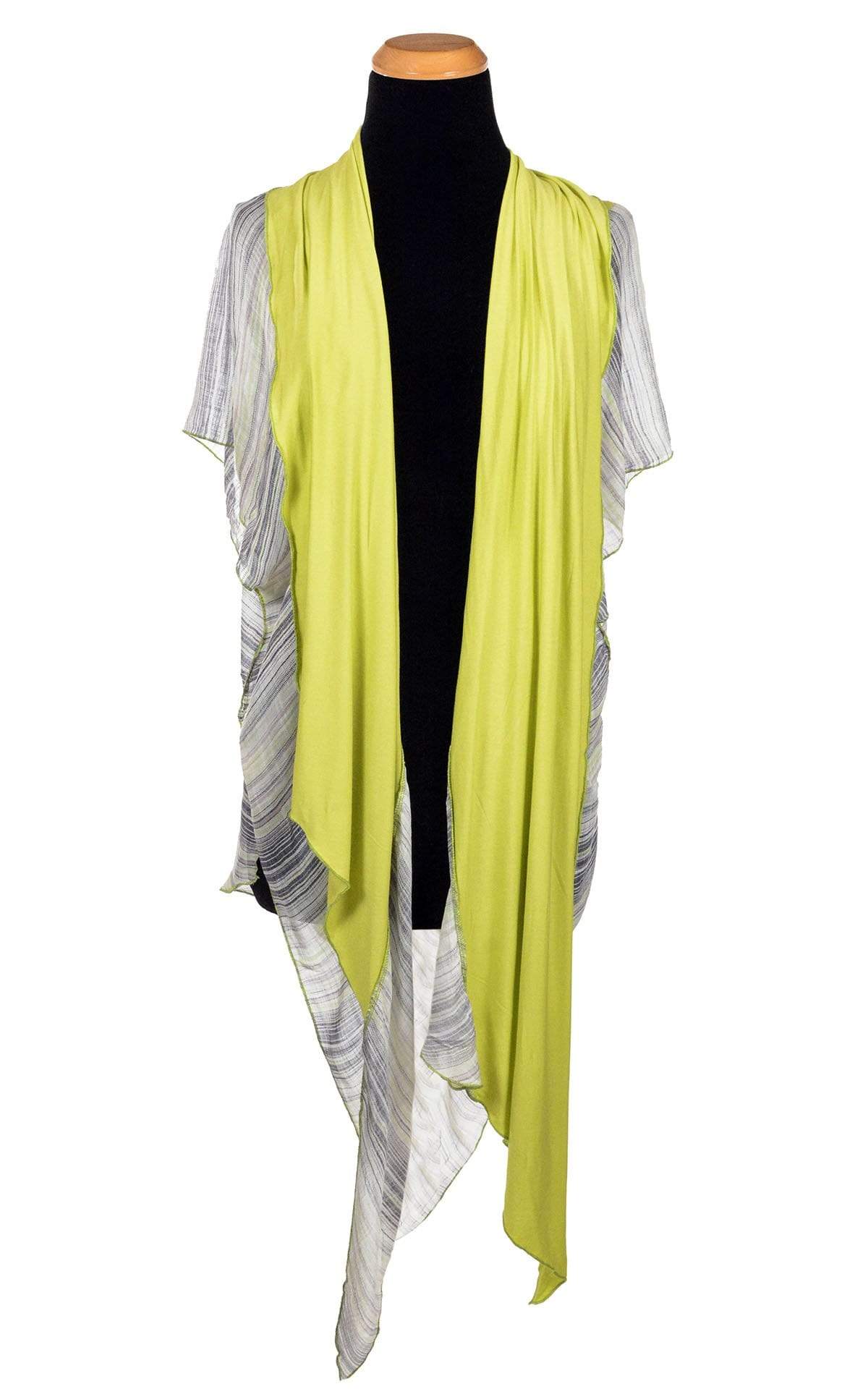 Women's Kaftan in Spring Linen with Martian Countryside Open View | Handmade in Seattle WA | Pandemonium Millinery