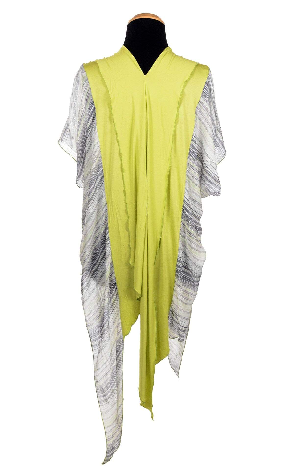 Women's Kaftan in Spring Linen with Martian Countryside Back View | Handmade in Seattle WA | Pandemonium Millinery