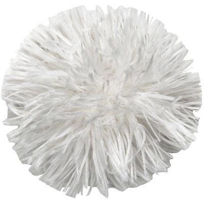 Large Pom Pom Brooch in Ivory Fox Faux Fur | Handmade in Seattle WA | Pandemonium Millinery