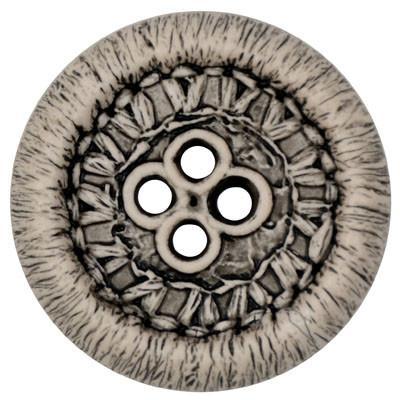 Large Woven-Look Button |Polyamide Button | Pandemonium Millinery | Seattle WA