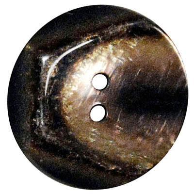 Indented Lucite Button | Navy Blue | Pandemonium Millinery | Seattle WA