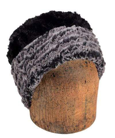 Men&#39;s Cuffed Pillbox, Reversible (Solid or Two-Tone) - Desert Sand Faux Fur
