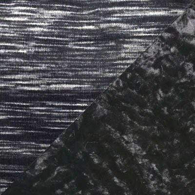 Men's 2-tone Cuffed Pillbox | Sweet Stripes in Blackberry Cobbler Knit  Fabric with Highland in Sky Faux Fur | By Pandemonium Millinery| Handmade in Seattle WA