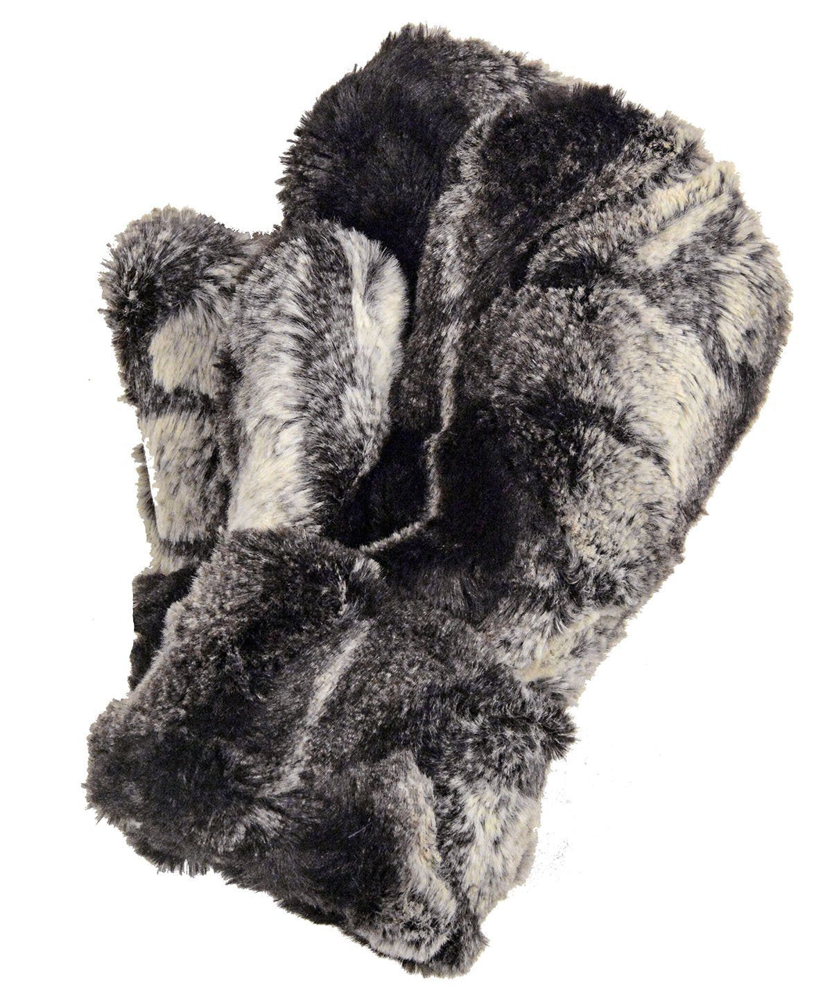 Men&#39;s Mittens - Luxury Faux Fur in Honey Badger  - Sold Out!