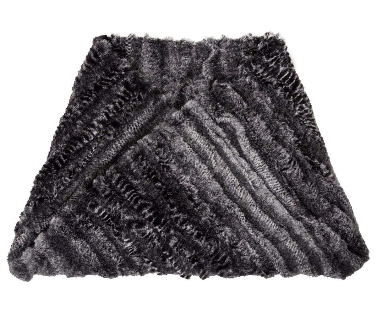 Men's Neck Warmer |Rattle N Shake Black Faux Fur By Pandemonium Seattle | Handmade in Seattle, WA