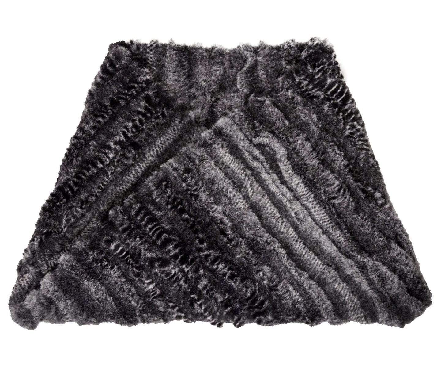 Men's Neck Warmer |Rattle N Shake Black Faux Fur By Pandemonium Seattle | Handmade in Seattle, WA