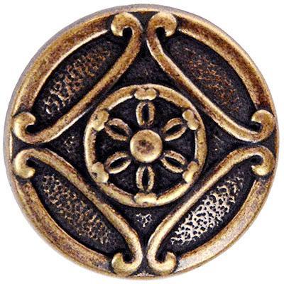 Metal Filigree Buttons | Bronze, Solid Dome Button | Pandemonium Millinery | Seattle WA