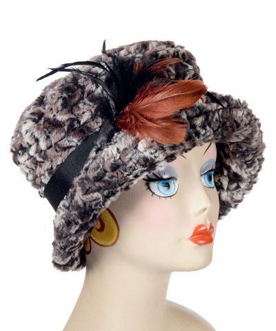 Molly Hat Style - Luxury Faux Fur in Calico