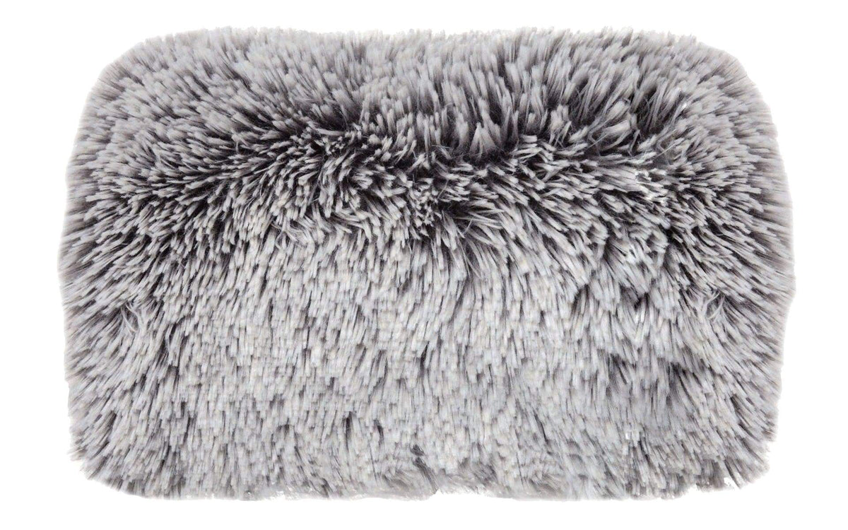 Women's Muff in Pearl Fox Faux Fur Reversible | Handmade in Seattle WA | Pandemonium Millinery