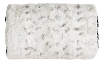 Women's Muff in Winters Frost Faux Fur Reversible | Handmade in Seattle WA | Pandemonium Millinery