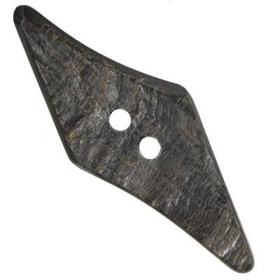 Natural Horn Button | Modifed Rhombus Shaped | Pandemonium Millinery | Seattle WA