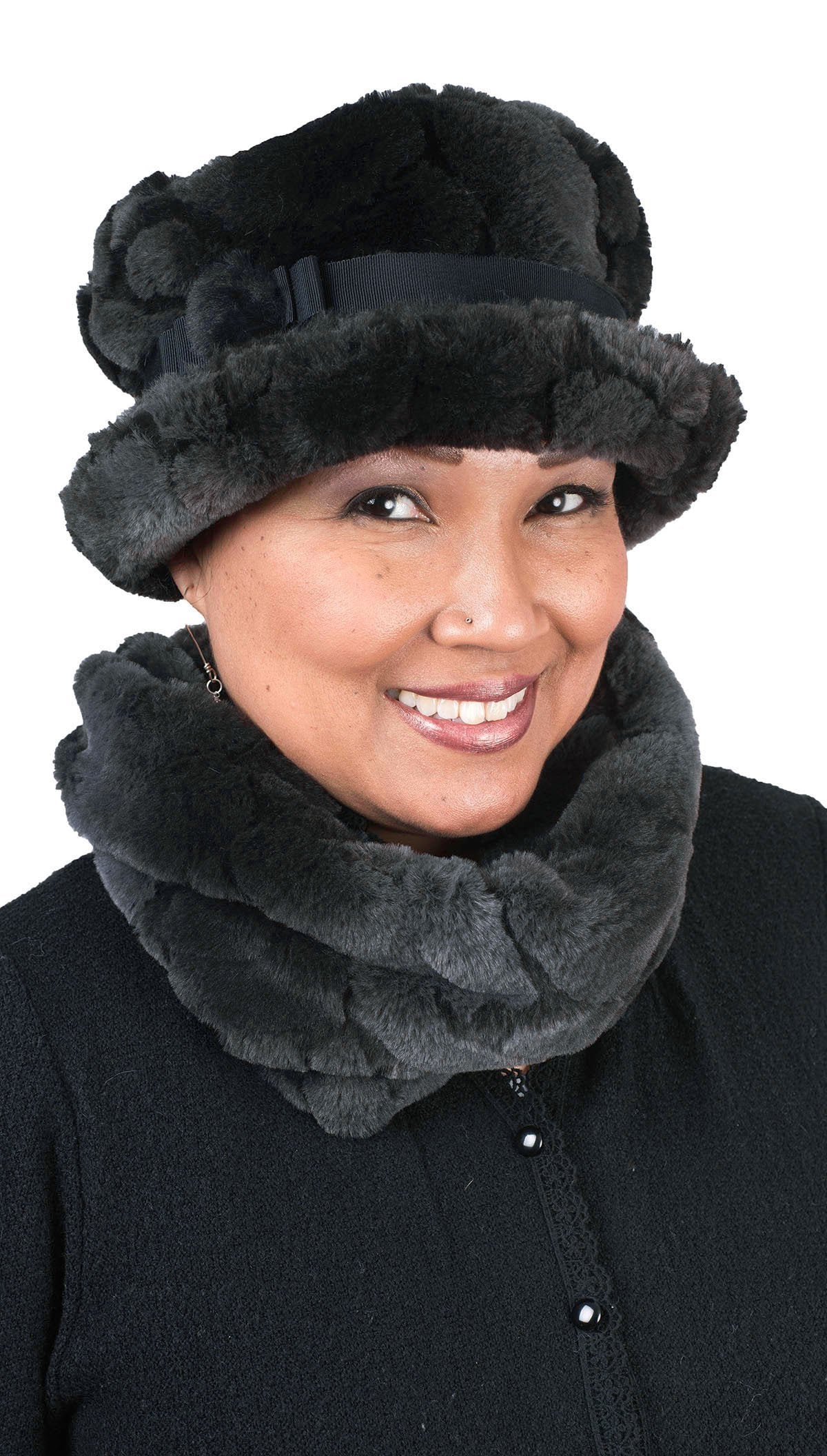 Neck Warmer - Luxury Faux Fur in Aubergine Dream (Limited Availability)