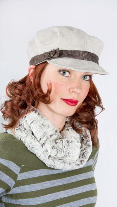 Neck Warmer | Luxury Faux Fur in Khaki  | Handmade in the USA by Pandemonium Seattle