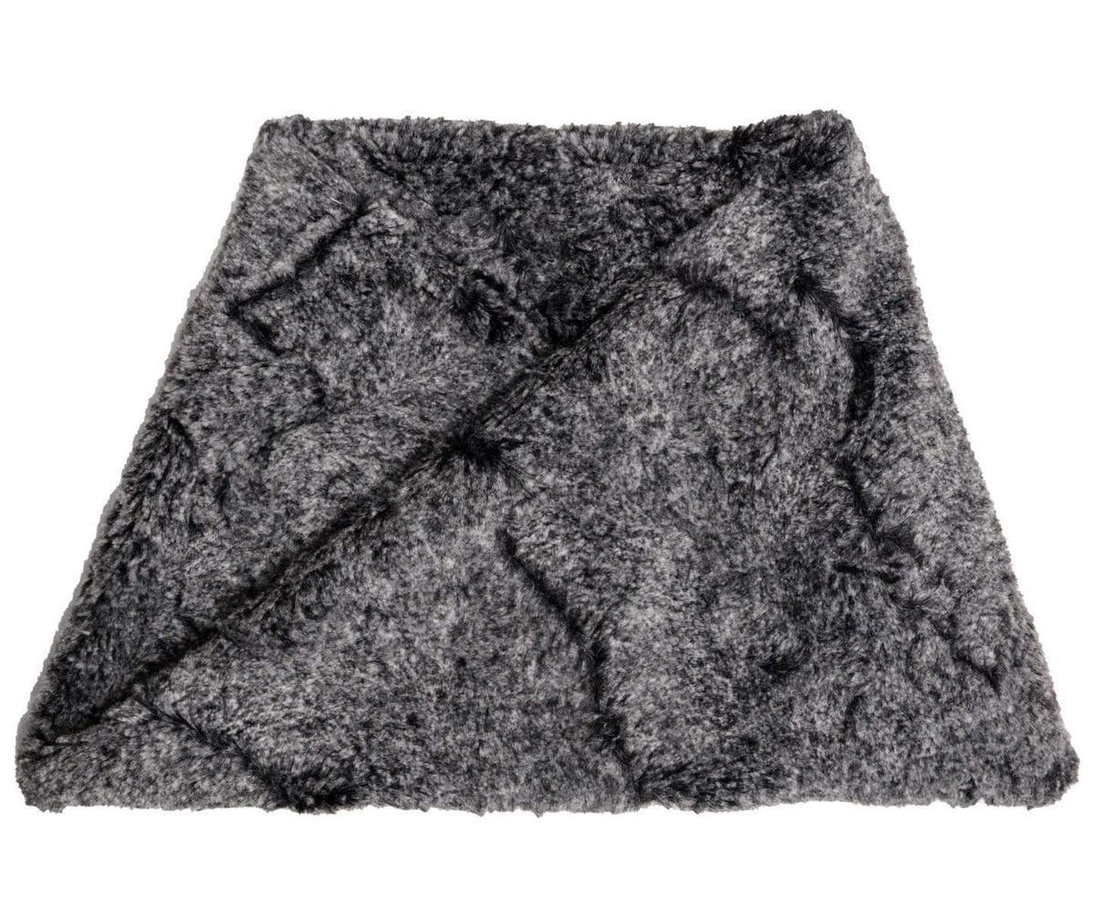 Neck Warmer | Nimbus Black and White Faux Fur | Handmade in the USA by Pandemonium Seattle