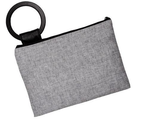 Women's Small Paris Clutch in Metallic Silver Linen | Handmade in Seattle WA | Pandemonium Millinery