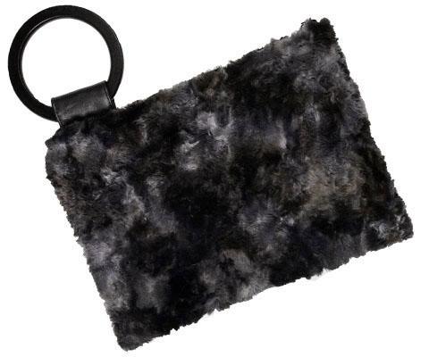 Women's Paris Clutch in Highland Skye Luxury Faux Fur | Handmade in Seattle WA | Pandemonium Millinery