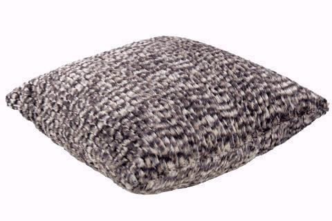 Pillow Sham - Cobblestone in Brown/Cream Faux Fur (Limited Availability)