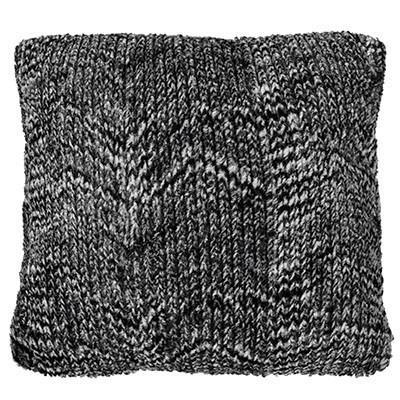 Pillow Sham - Cozy Cable in Ash Faux Fur
