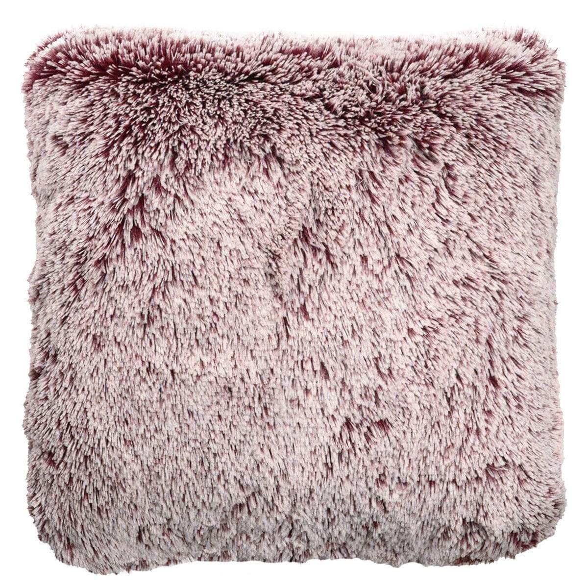 Pillow Sham - Berry Foxy Faux Fur - Handmade in the USA by Pandemonium Seattle