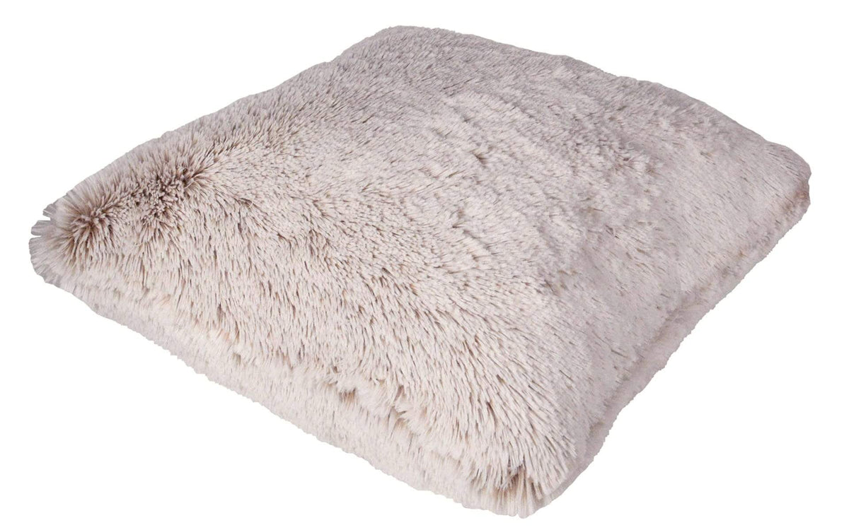 Pillow Sham Side View - Foxy Beach Faux Fur - Handmade in the USA by Pandemonium Seattle