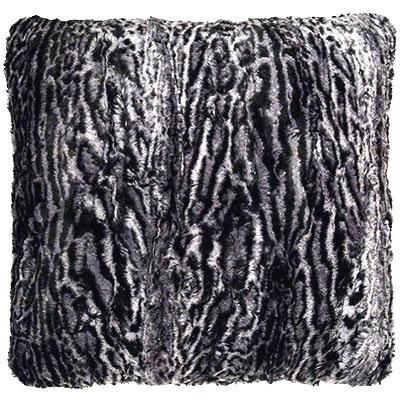 Pillow Sham - Luxury Faux Fur in Siberian Lynx - ONE 16