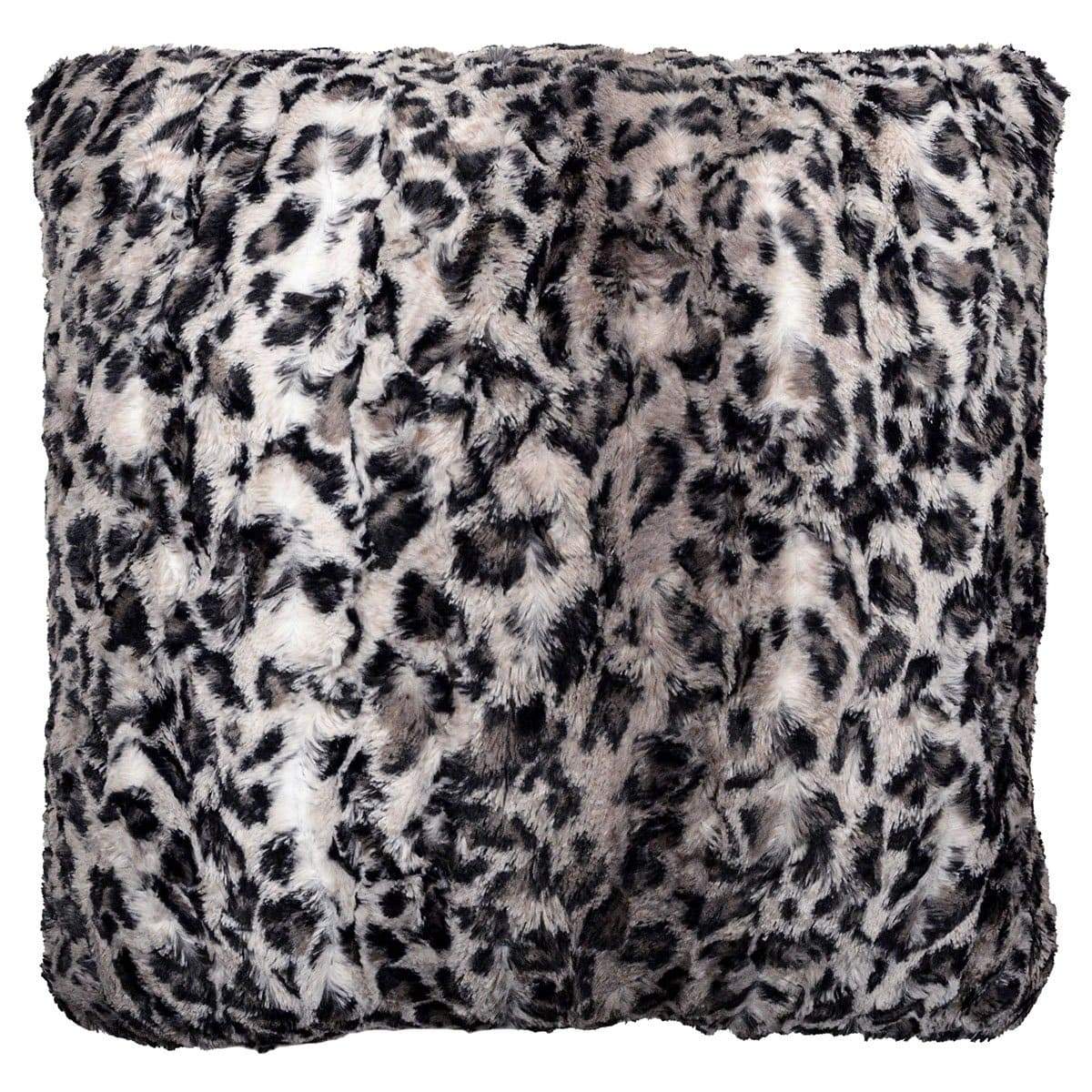 Pillow Sham - Luxury Faux Fur Savannah Cat in Gray