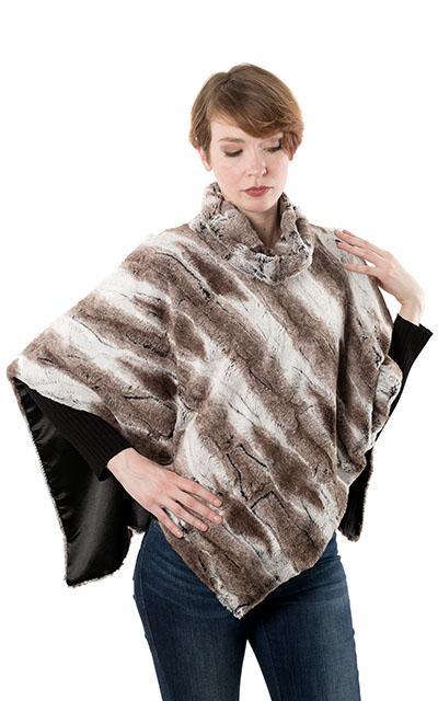 Poncho - Luxury Faux Fur in Birch - Sold Out!