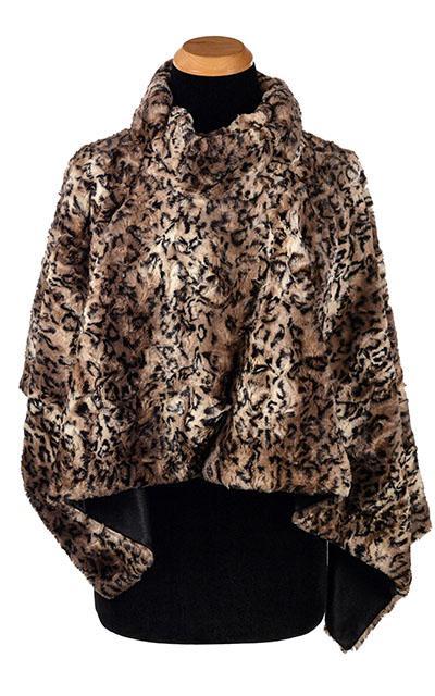 Poncho - Luxury Faux Fur in Carpathian Lynx  - Sold Out!