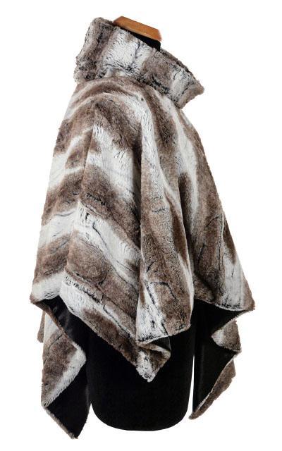 Poncho - Luxury Faux Fur in Espresso Bean - Sold Out!