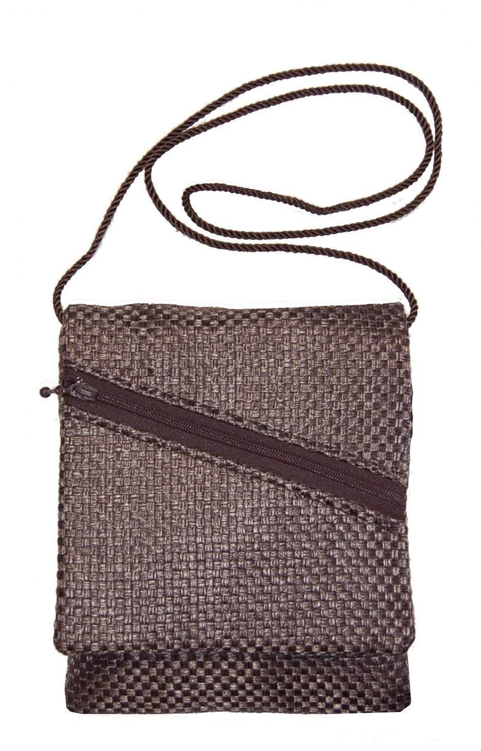 Prague Handbag | Interconnected in Java Upholstery Fabric, Brown, Mocha | Handmade in USA | By Pandemonium Seattle