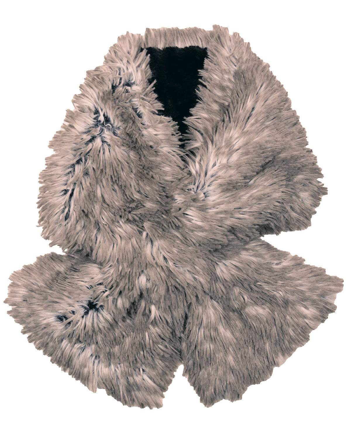 Pull-Thru Scarf | Arctic Fox Faux Fur | Handmade by Pandemonium Seattle USA