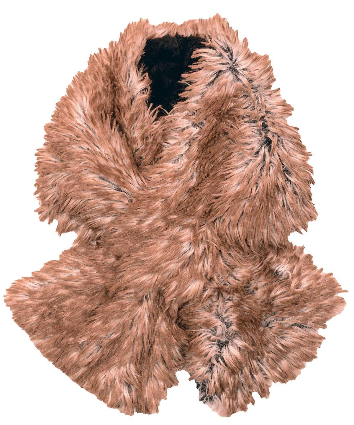 Pull-Thru Scarf | Red Fox Faux Fur | Handmade by Pandemonium Seattle USA