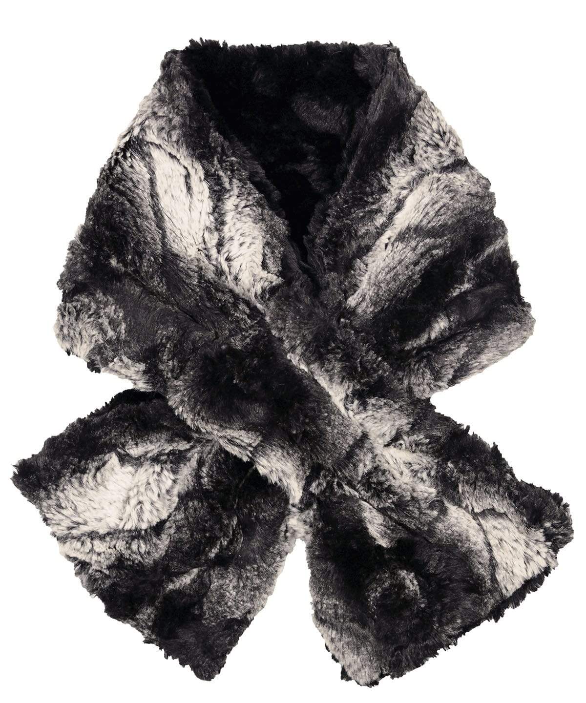 Pull-Thru Scarf - Luxury Faux Fur in Honey Badger  - Sold Out!