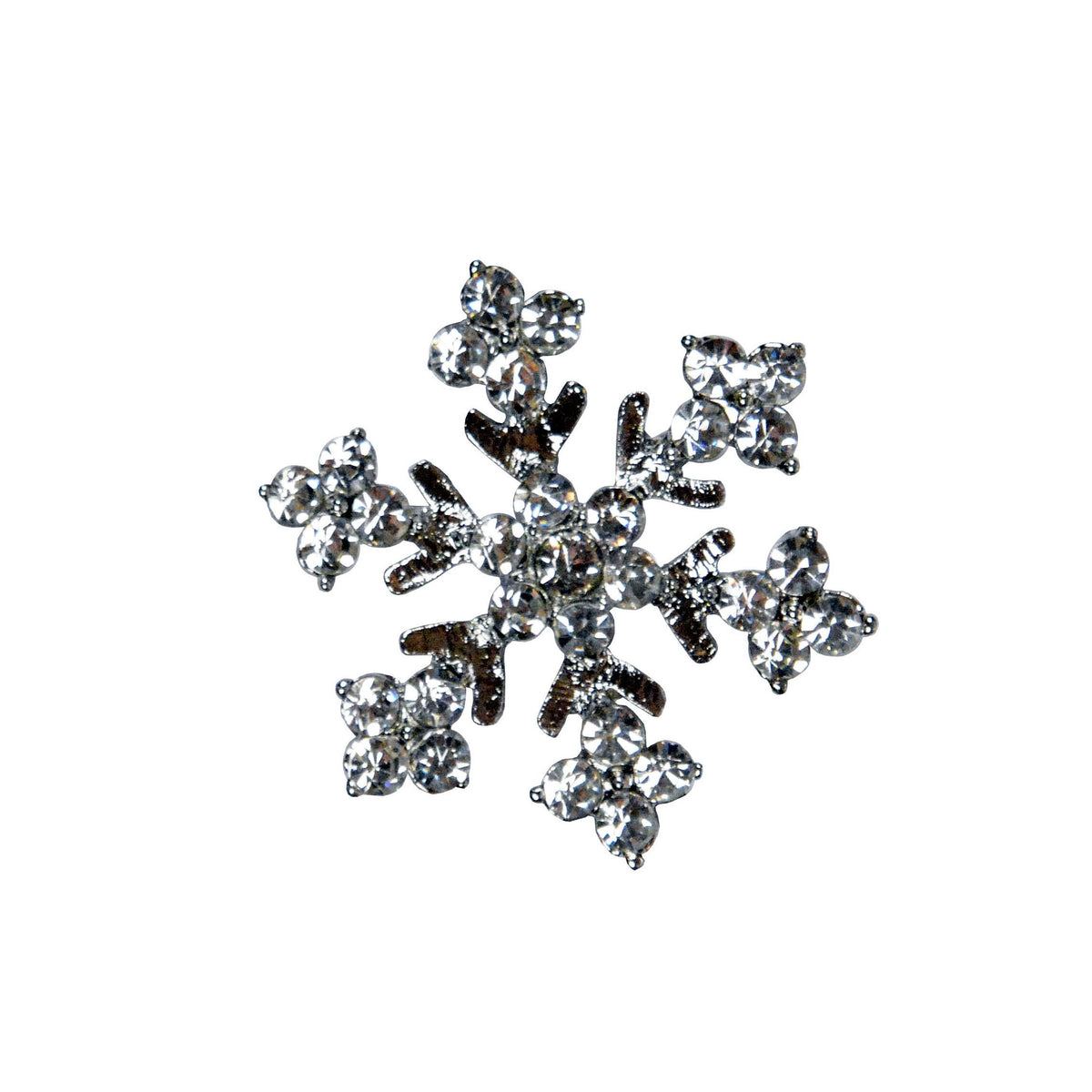 Rhinestone Brooches - Snowflakes (One Small Left!)