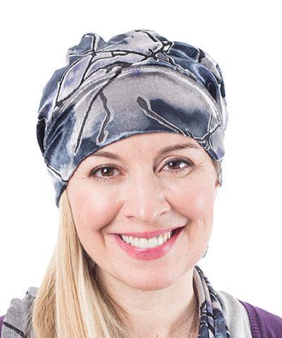 Women Wearing a Rowdie Hat in Burnout Velvet in Moonlight | Handmade By Pandemonium Seattle USA