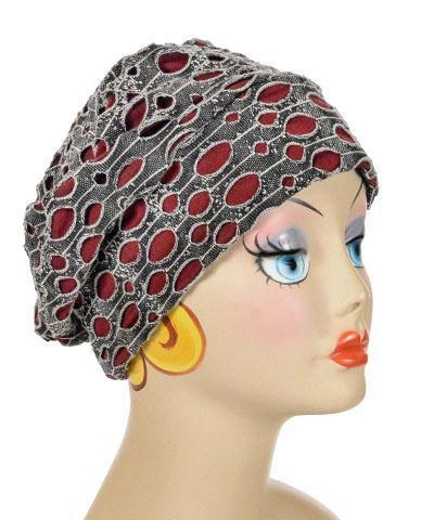 Women's Rowdie Hat in Lunar Landing with Blood Moon | Handmade in Seattle WA | Pandemonium Millinery