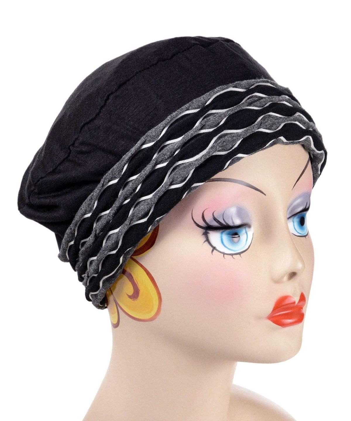 Rowdie Hat in Lunar Eclipse Reversed handmade in Seattle, WA USA by Pandemonium Millinery