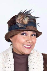 Samantha Hat Style - Cohen in Chocolate Upholstery (Sold Out!)