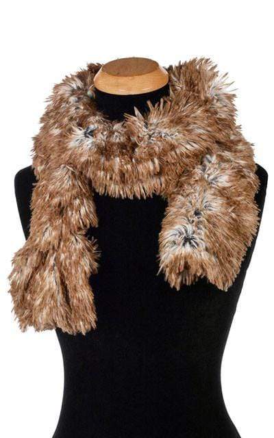 Scrunchy Scarf | Red Fox Faux Fur | handmade in Seattle, WA by Pandemonium Millinery USA