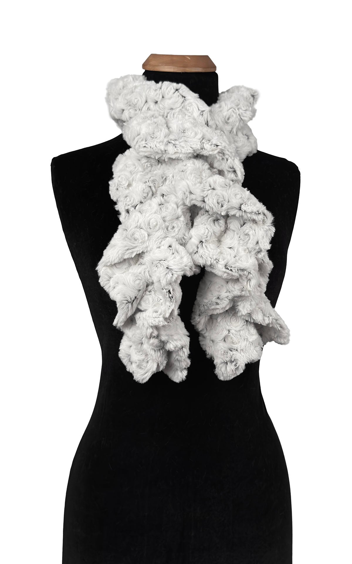 Scrunchy Scarf - Rosebud Faux Fur